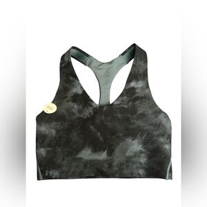 NWT SPANX Black and Gray Racerback Sports Bra